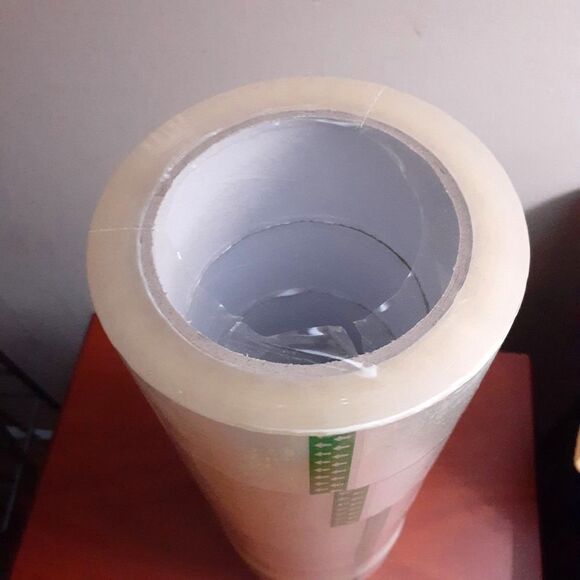 6 rolls. 110 yards each. mailing shipping packing boxing clear Transparent tape - Picture 2 of 3